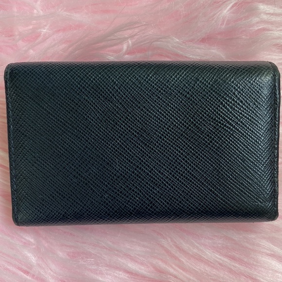 🖤✨ Prada Logo Saffiano Leather Ribbon Key Holder - Picture 2 of 11